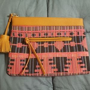 NWOT Tribal Print Clutch